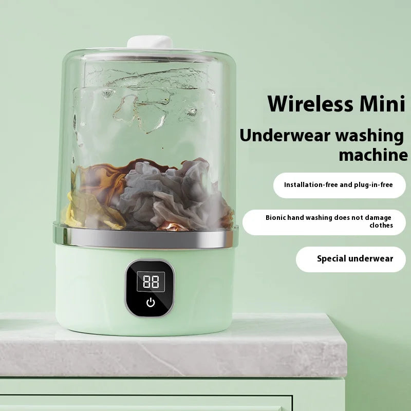 Portable Mini Washing Machine – Compact Laundry Washer for Travel, Dorms & Apartments