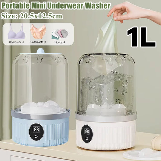 Portable Mini Washing Machine Small Laundry Washer Machine Clothes Cleaning Tool For Dormitories Travel Camping Hotel Apartment