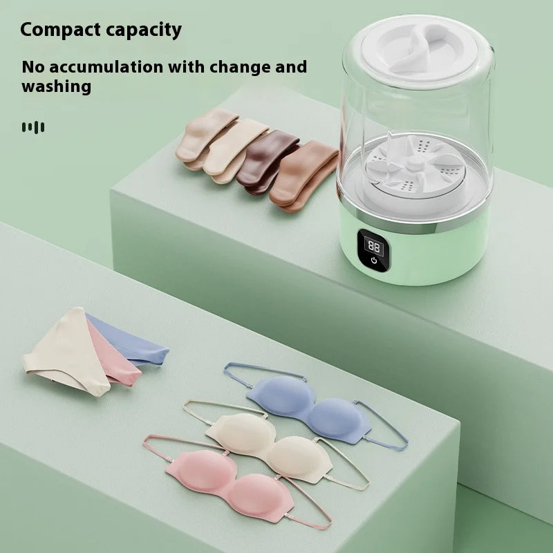 Portable Mini Washing Machine – Compact Laundry Washer for Travel, Dorms & Apartments