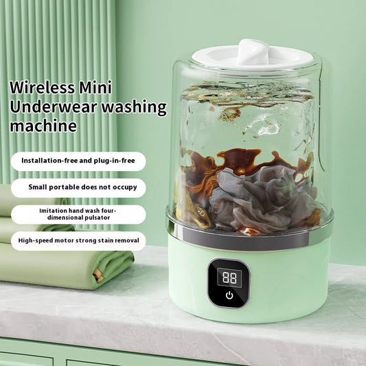 Portable Mini Washing Machine – Compact Laundry Washer for Travel, Dorms & Apartments